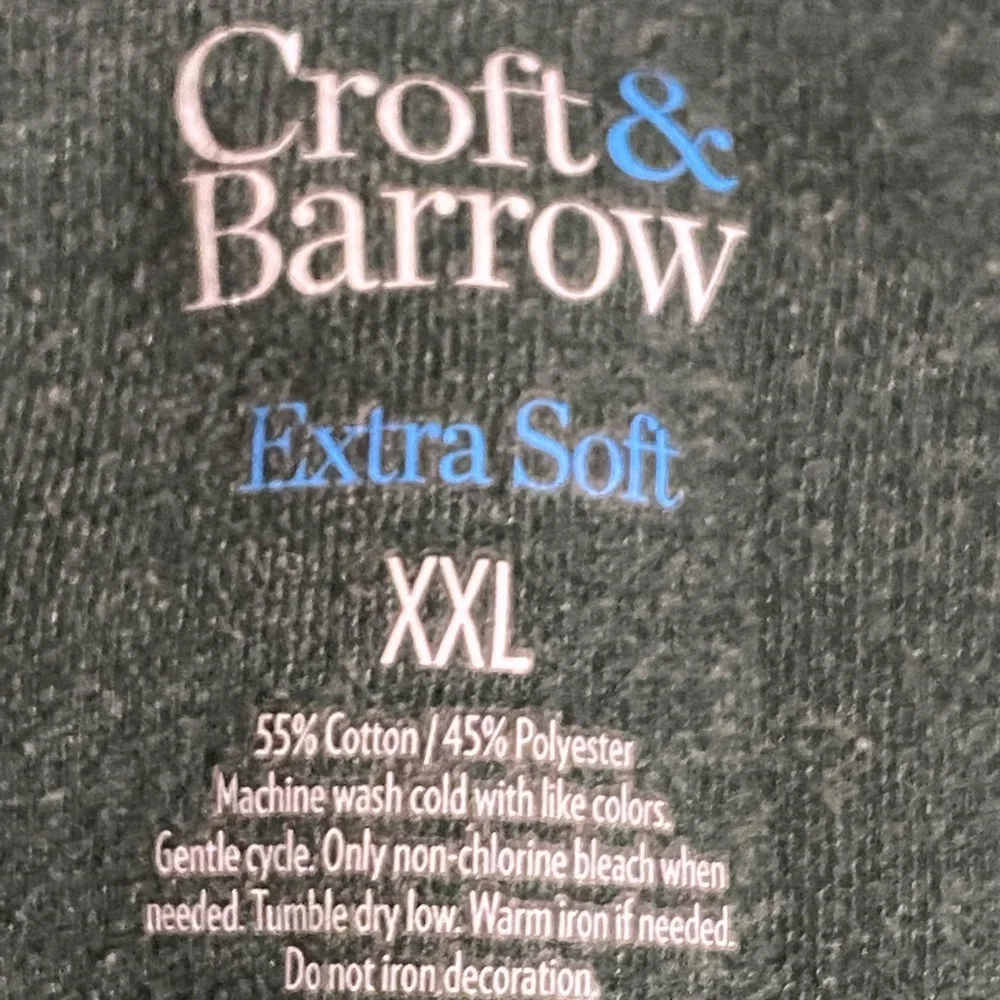 Croft & Barrow Extra Soft Hunter Green Pullover Fleece Size XXL - Picture 5 of 6